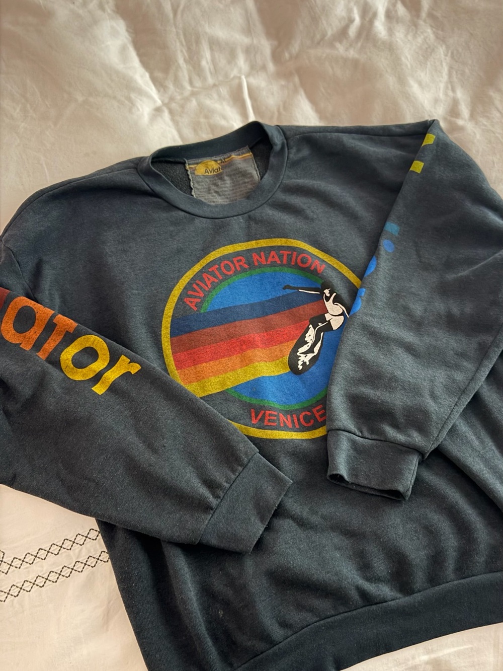 Aviator Nation blue crewneck - Picture 2 of 4